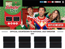 Tablet Screenshot of nationaluglychristmassweaterday.org